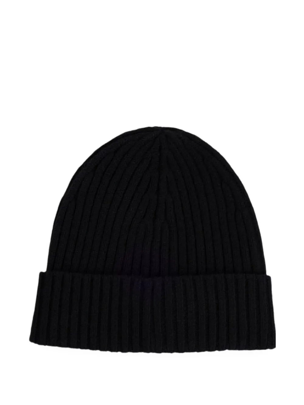 Hugo Boss Ribbed Beanie Hat In Black