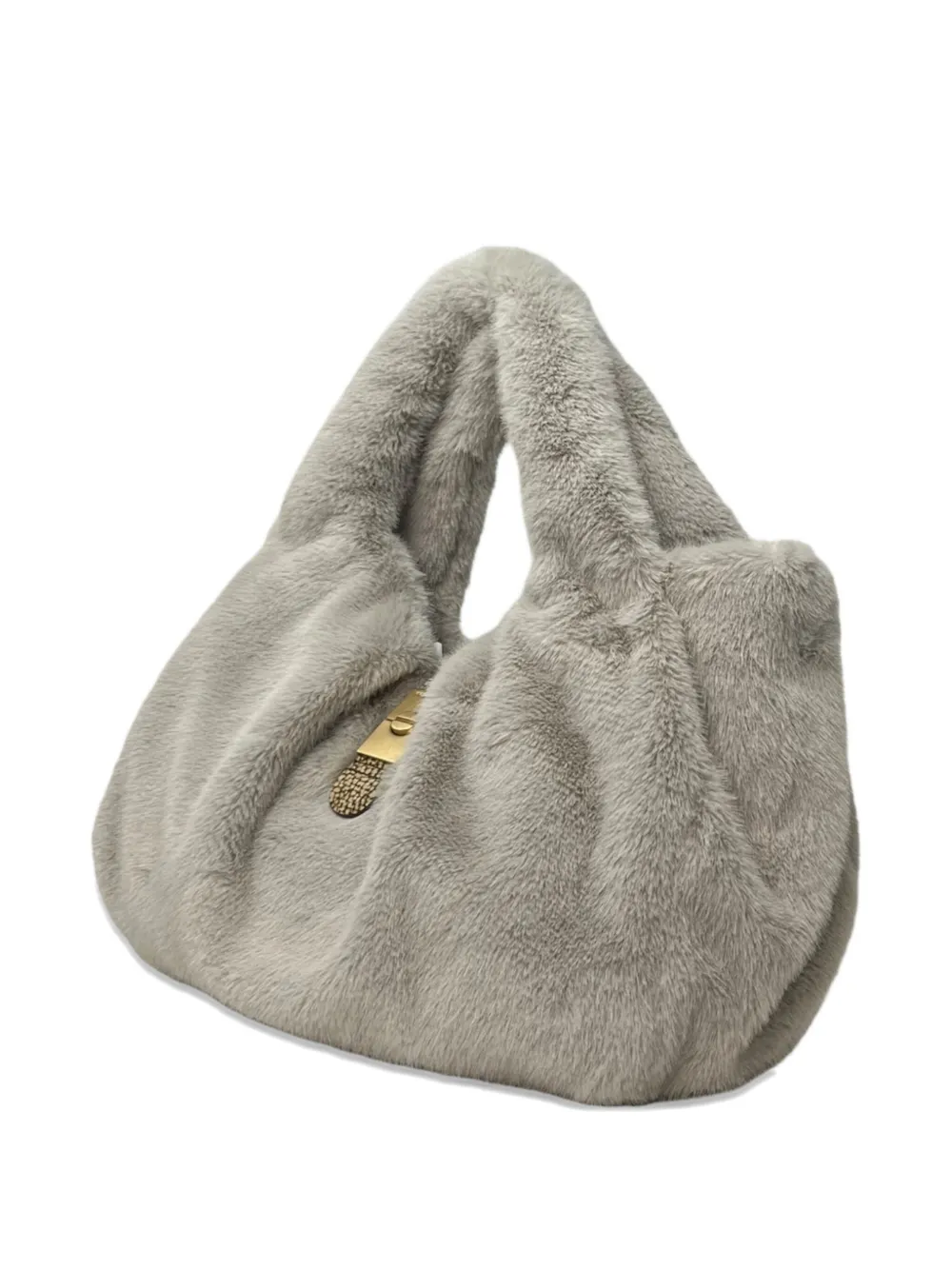 Borbonese Medium Cortina Shoulder Bag In Gray