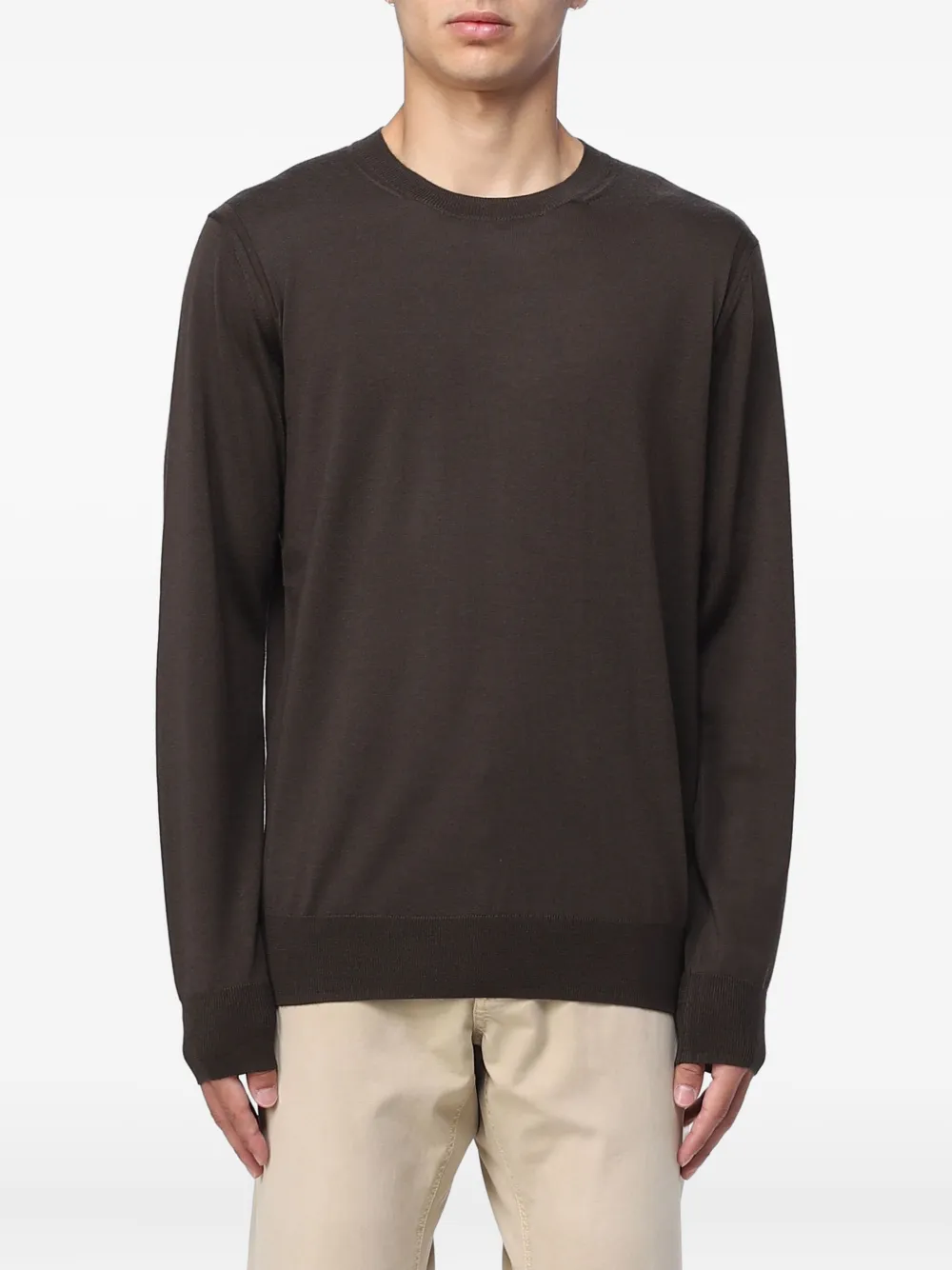 Paolo Pecora crew-neck top | Brown | Image 1