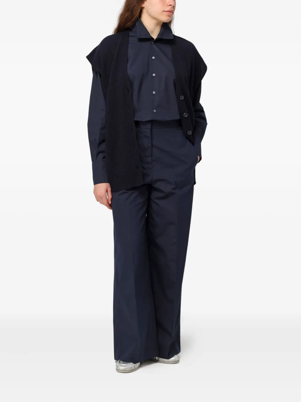 Fabiana Filippi Mouwloos vest Zwart