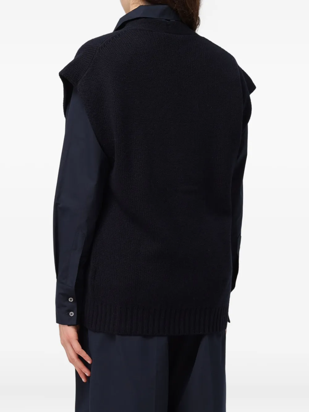 Fabiana Filippi Mouwloos vest Zwart