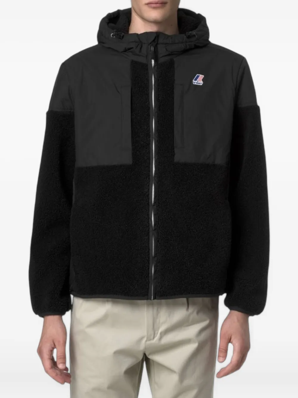 K-way Samson Hooded Jacket In Black