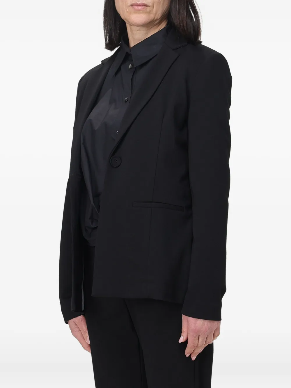 Maliparmi Single-breasted Blazer In Black