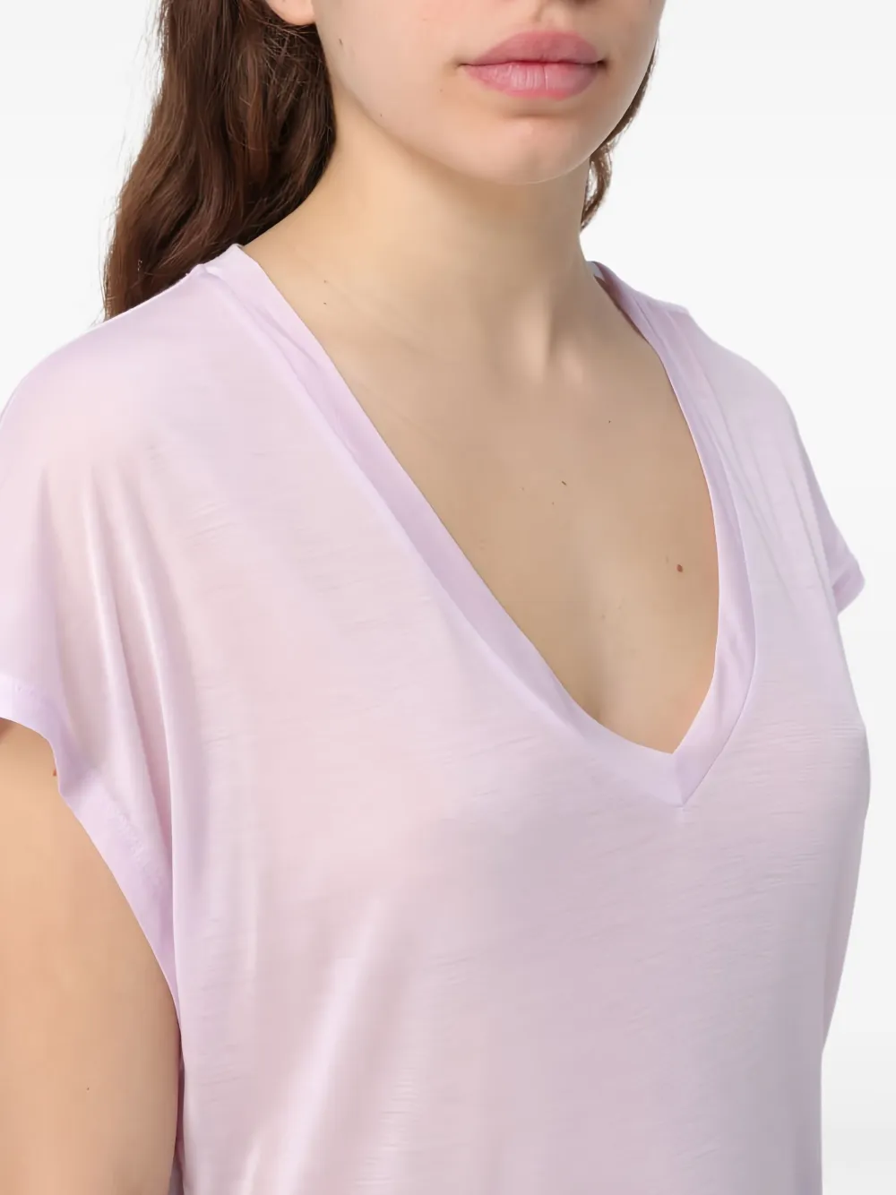 DONDUP T-shirt met V-hals Roze