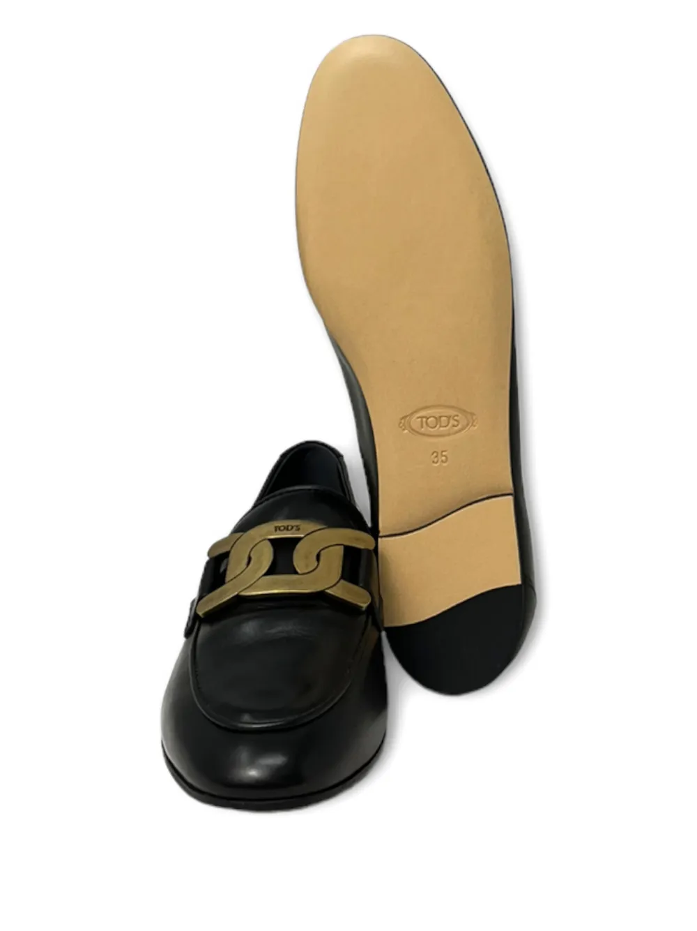 Tod's Loafers met plakkaat Zwart