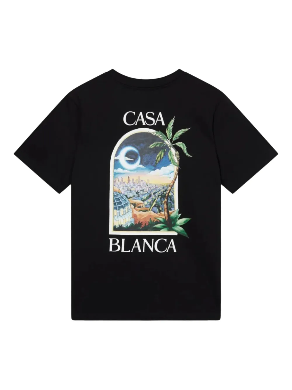 Casablanca T-shirt met logoprint Zwart