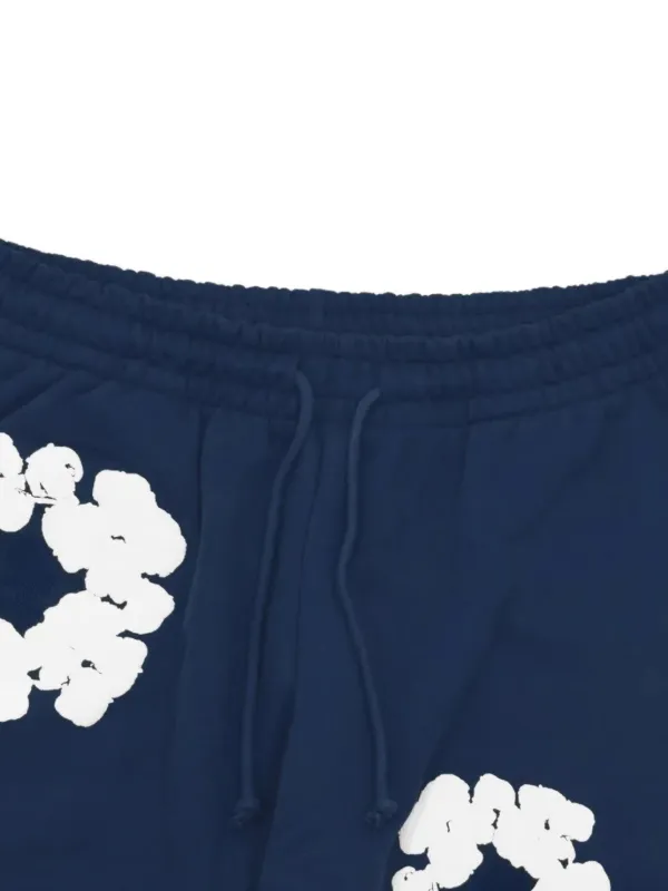 Denim Tears Cotton Print Shorts | Blue | FARFETCH