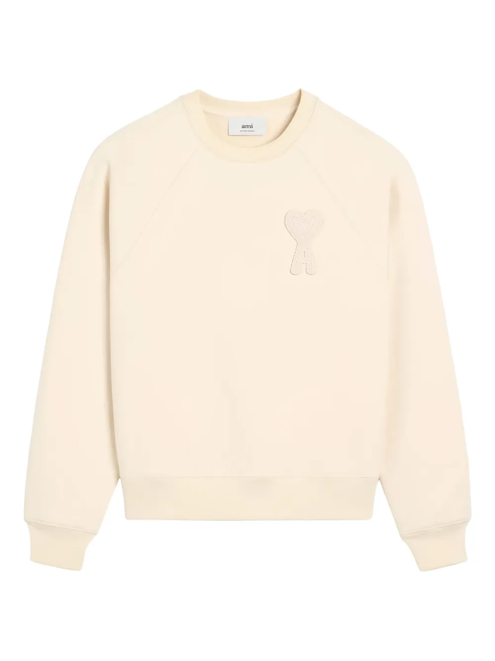 AMI Paris sudadera con bordado Ami de Coeur | neutro | Image 1