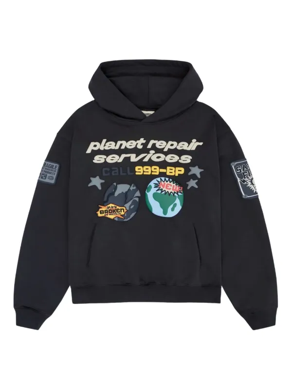 BROKEN PLANET Planet Repair Services パーカー | ブラック | FARFETCH JP