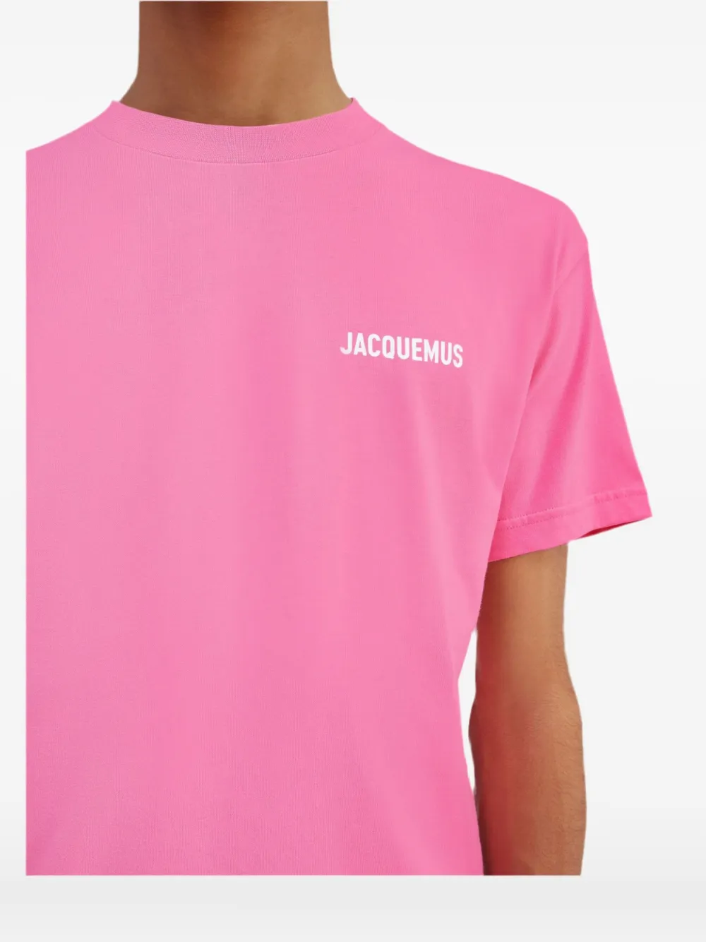 Jacquemus Logo-print T-shirt In Pink