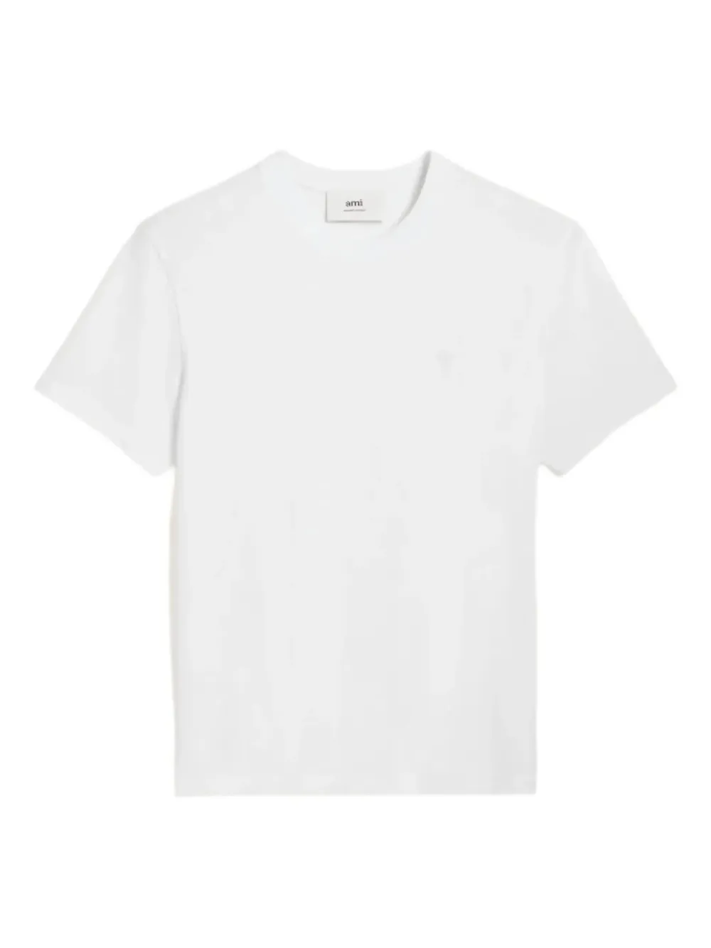 AMI Paris Ami de Coeur embroidered T-shirt | White | Image 1