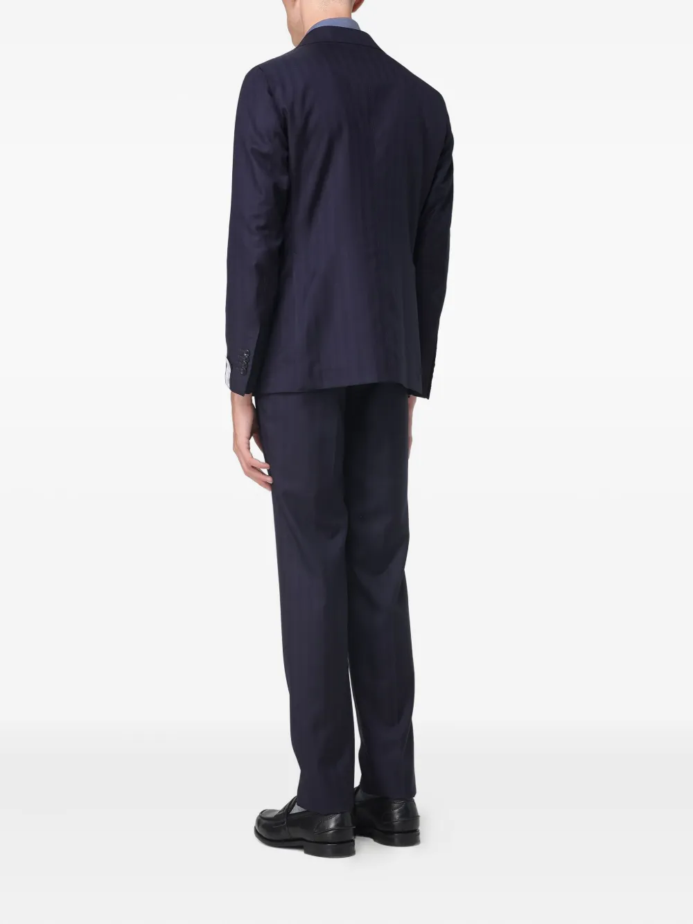 Tagliatore Pak met visgraatpatroon Blauw