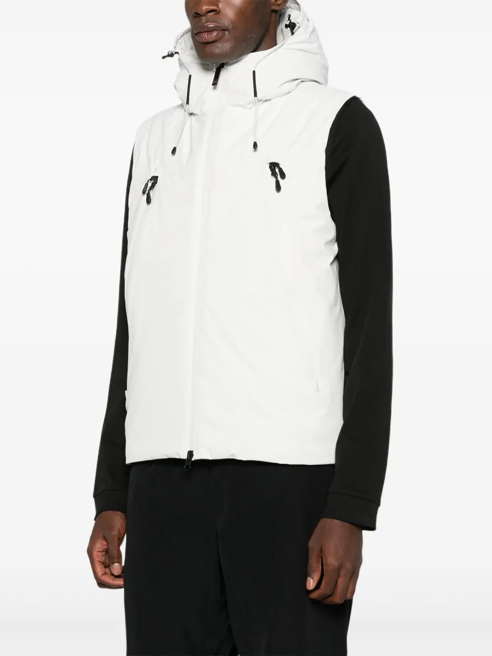 OUTHERE Gilet met capuchon Wit