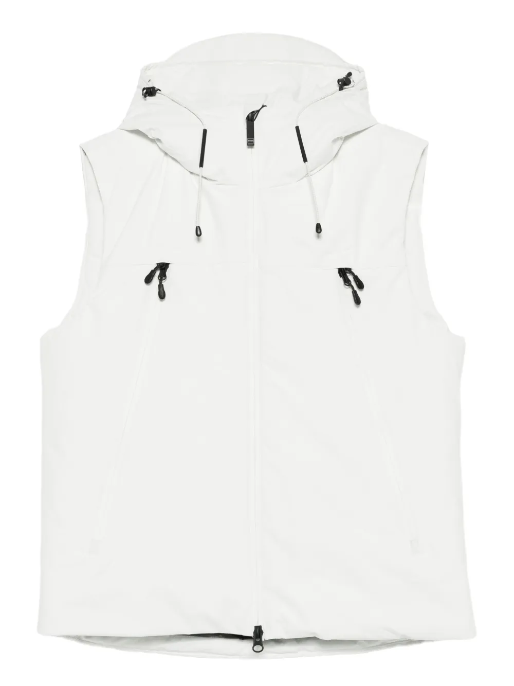 OUTHERE chaleco con capucha y cierre | blanco | Image 1