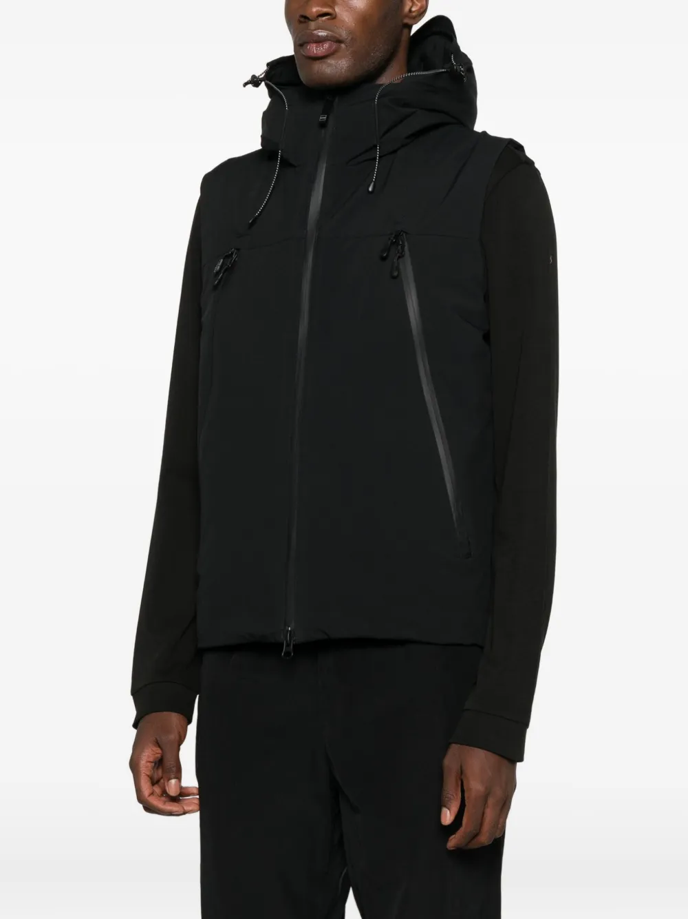 OUTHERE Gilet met capuchon Zwart