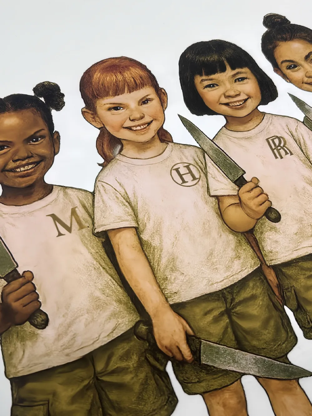 Mostly Heard Rarely Seen Culturally Inappropriate Girlscout T-shirt Wit