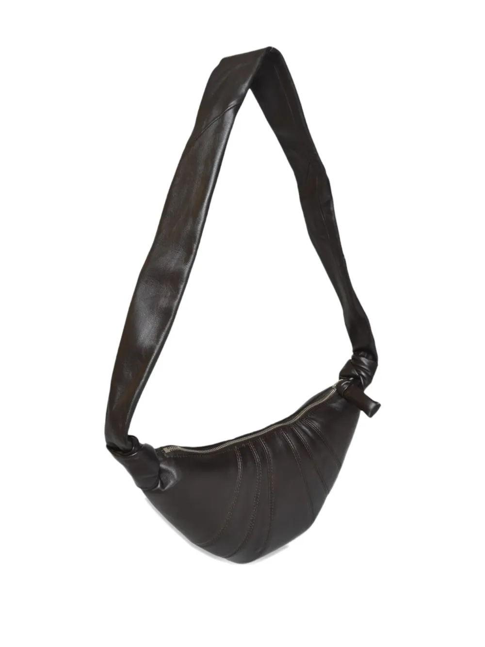 Lemaire Large Knotted Shoulder Bag In Black