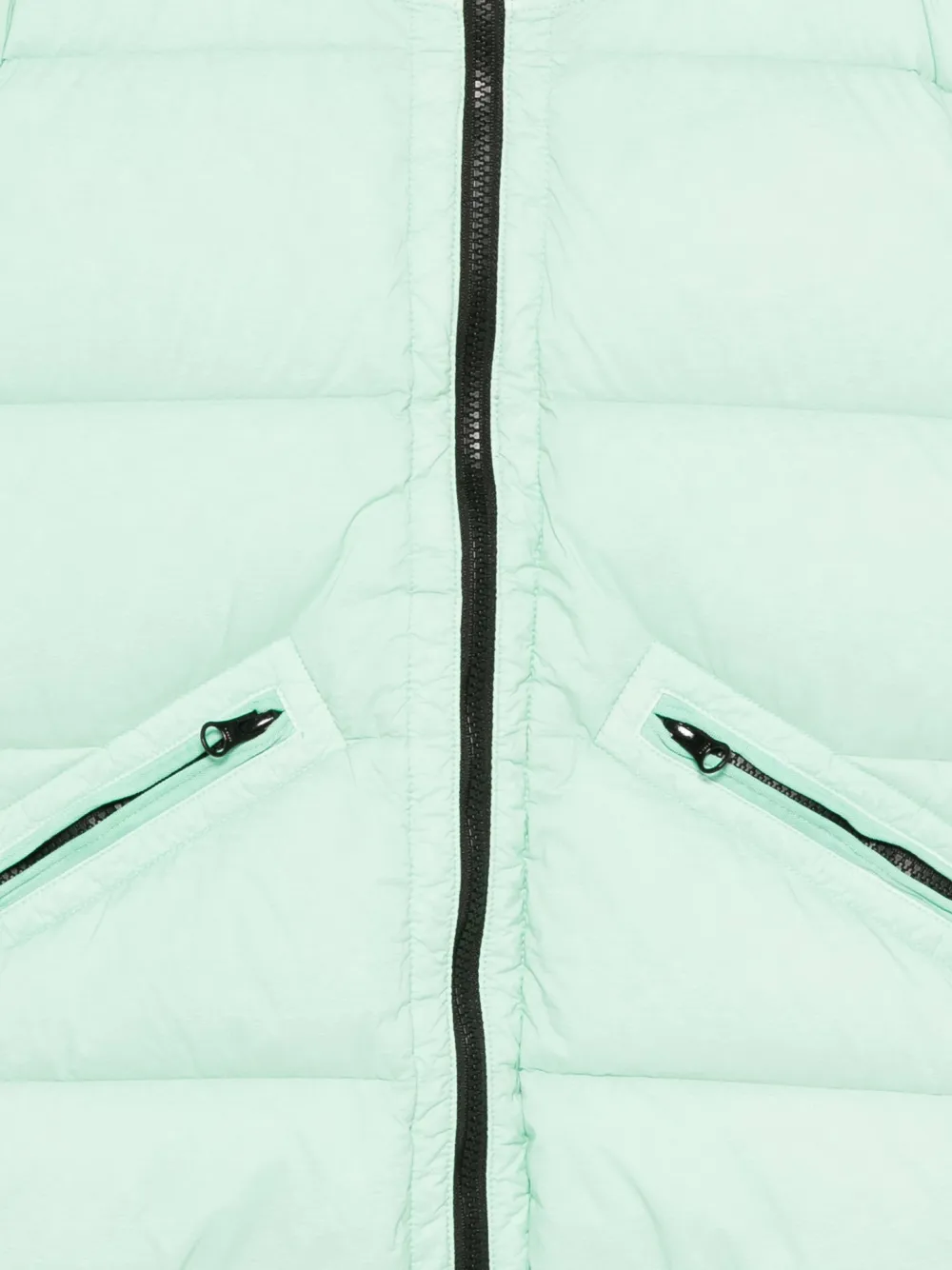 Stone Island Junior Gewatteerd jack met ritszak Groen