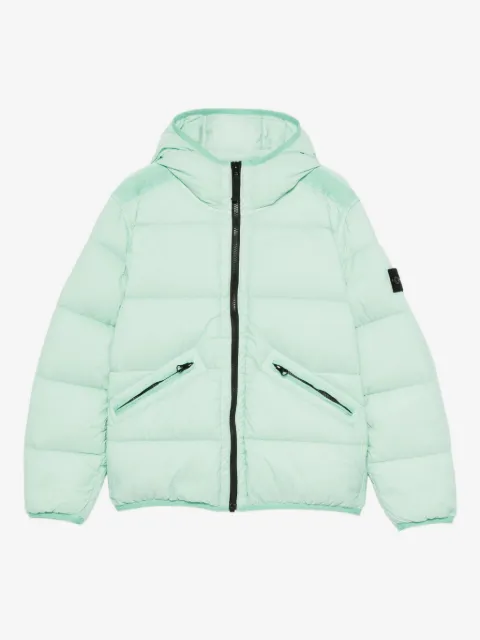 Stone Island Junior bolsa capitonada con bolsillo y cierre