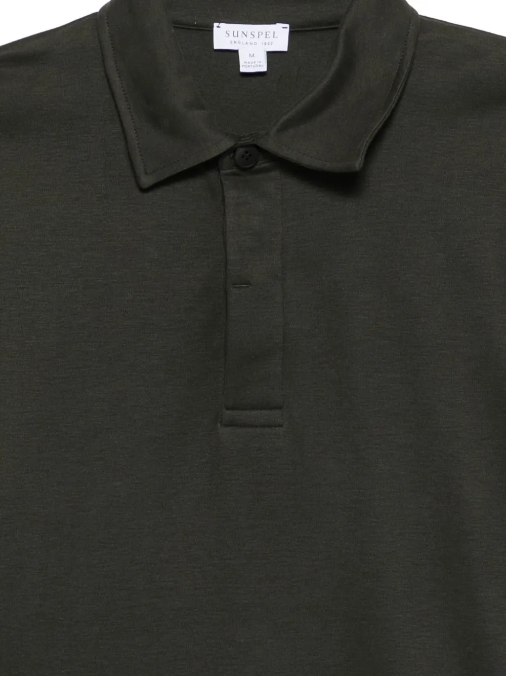 Sunspel Poloshirt met lange mouwen Groen