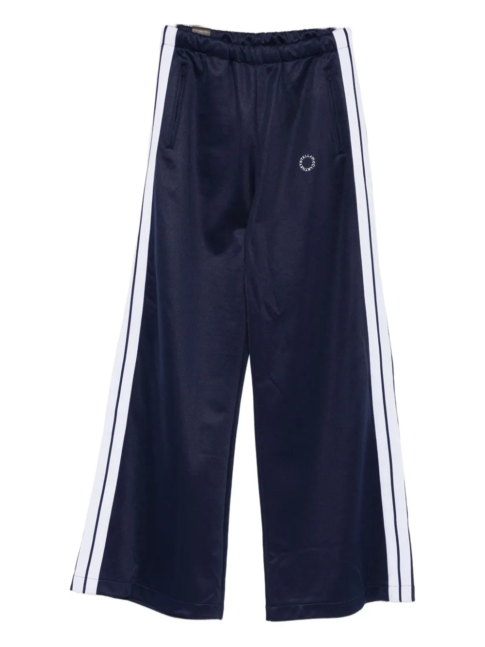 Stella McCartney elasticated-waistband double-stripe track pants | Blue | Image 1