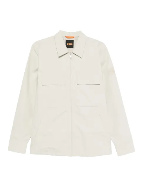 BOSS zip-up shirt jacket 