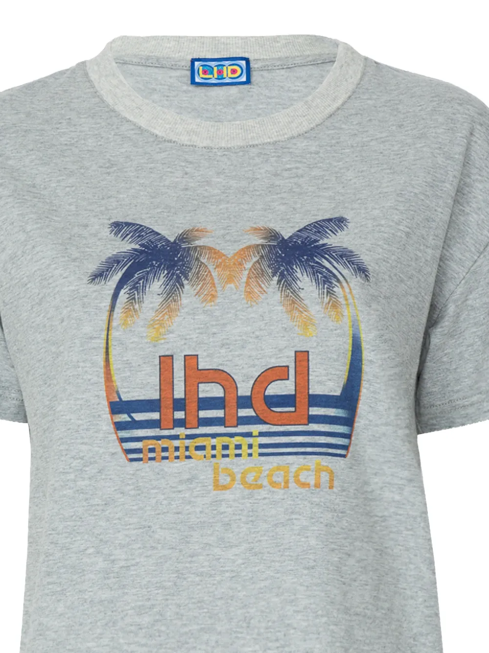  Lhd Palm Print T-shirt - Grey 