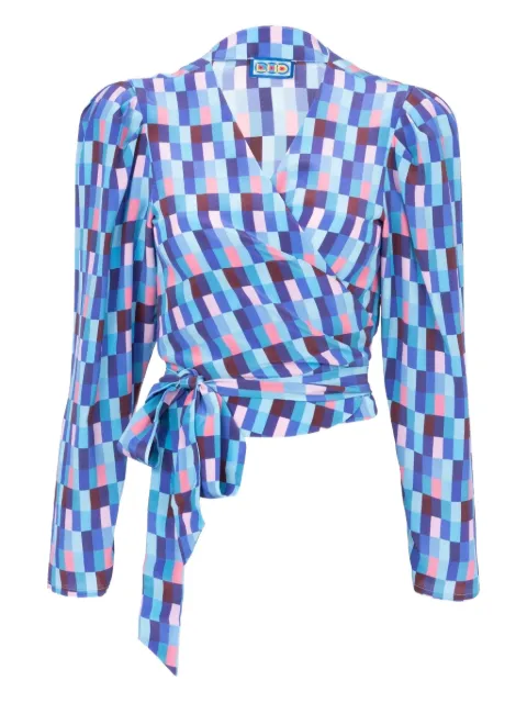 Lhd Odalys geometric pattern blouse