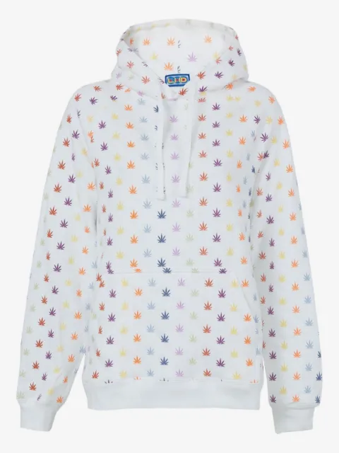 Lhd print hooded knitwear