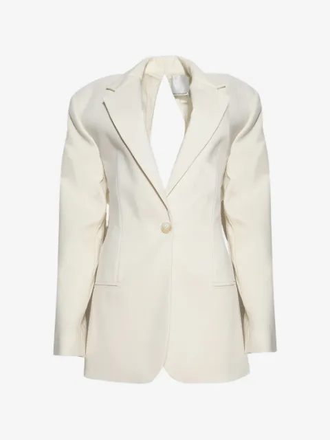 Christopher Esber bow-back twill blazer