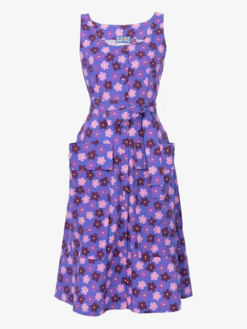 Lhd Ramatuelle floral tie dress