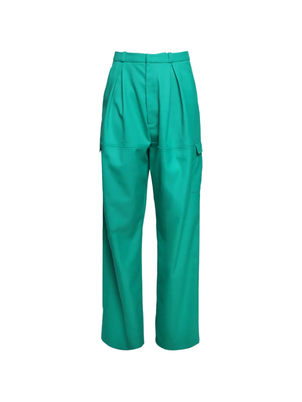Lhd pleated cargo trousers - Verde