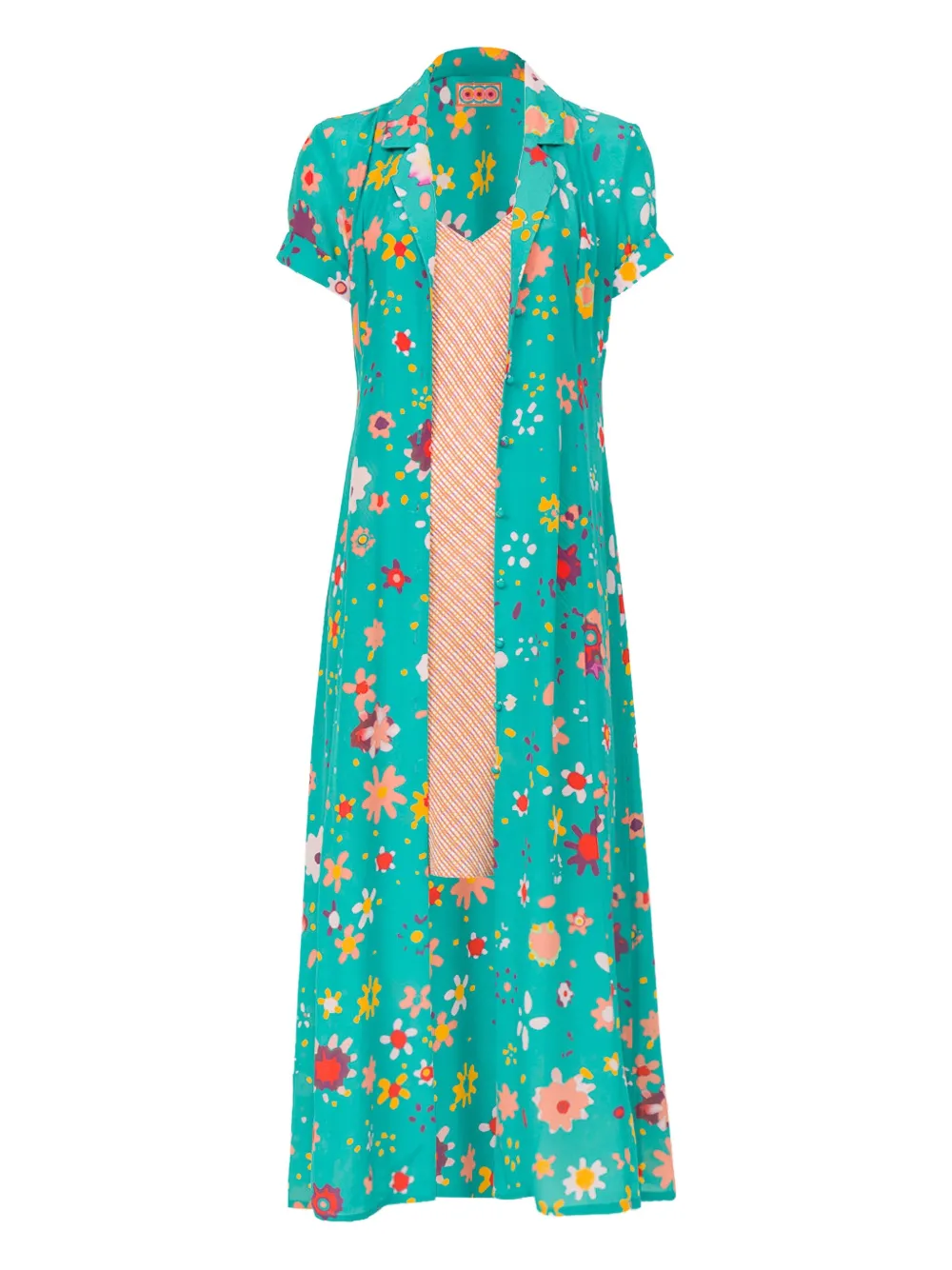 Lhd THE MARLIN Kleid mit Blumen | Grün | Image 1