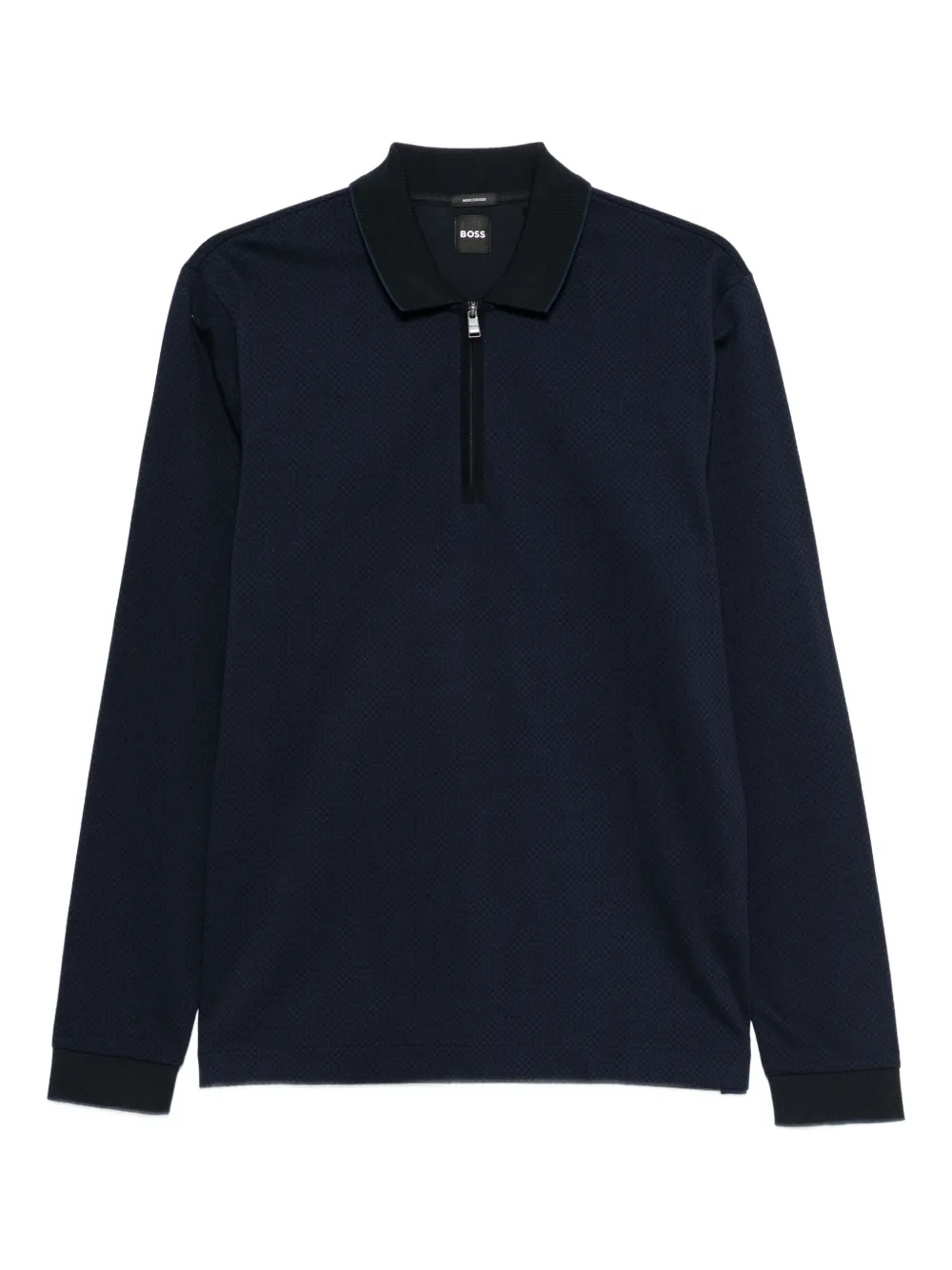 BOSS playera tipo polo Mercerized | azul | Image 1