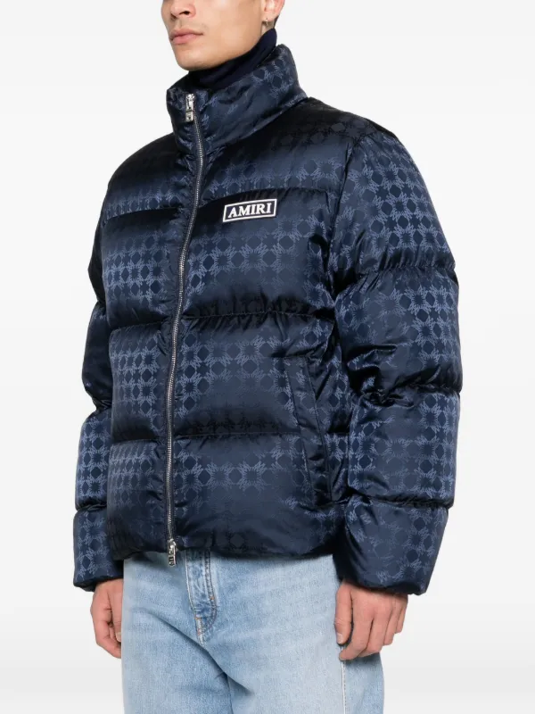AMIRI MA Quad Jacquard Puffer Jacket | Blue | FARFETCH