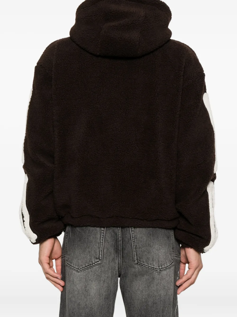 AMIRI Hoodie met rits Bruin