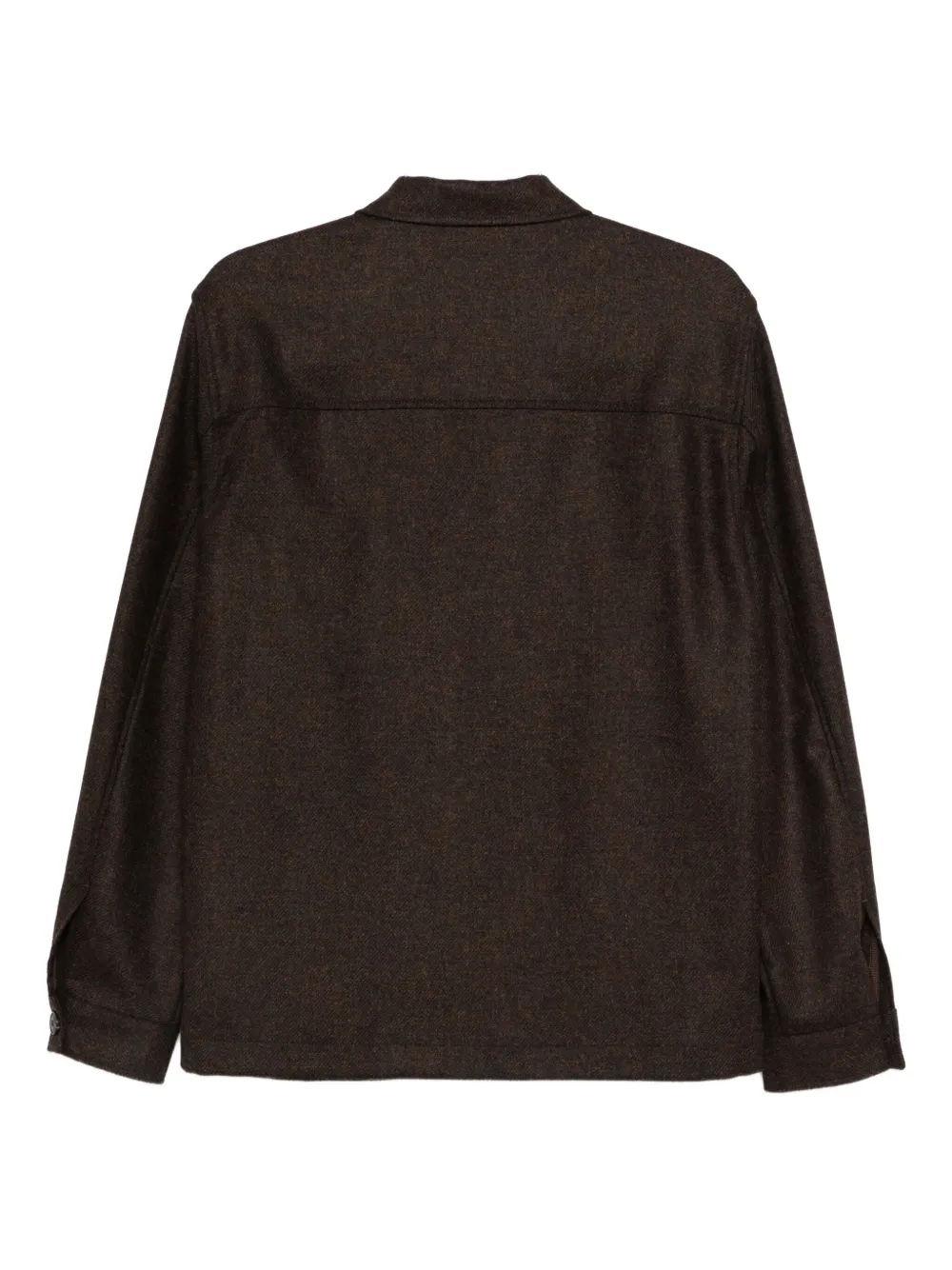 Sunspel buttoned wool jacket | Shirt Jackets | Image 2