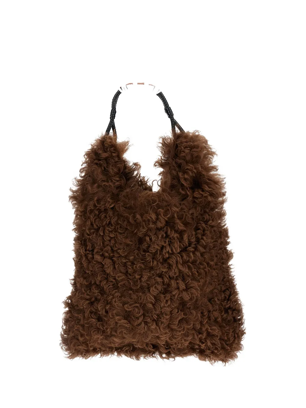 Plan C Handle Shoulder Bag In Brown