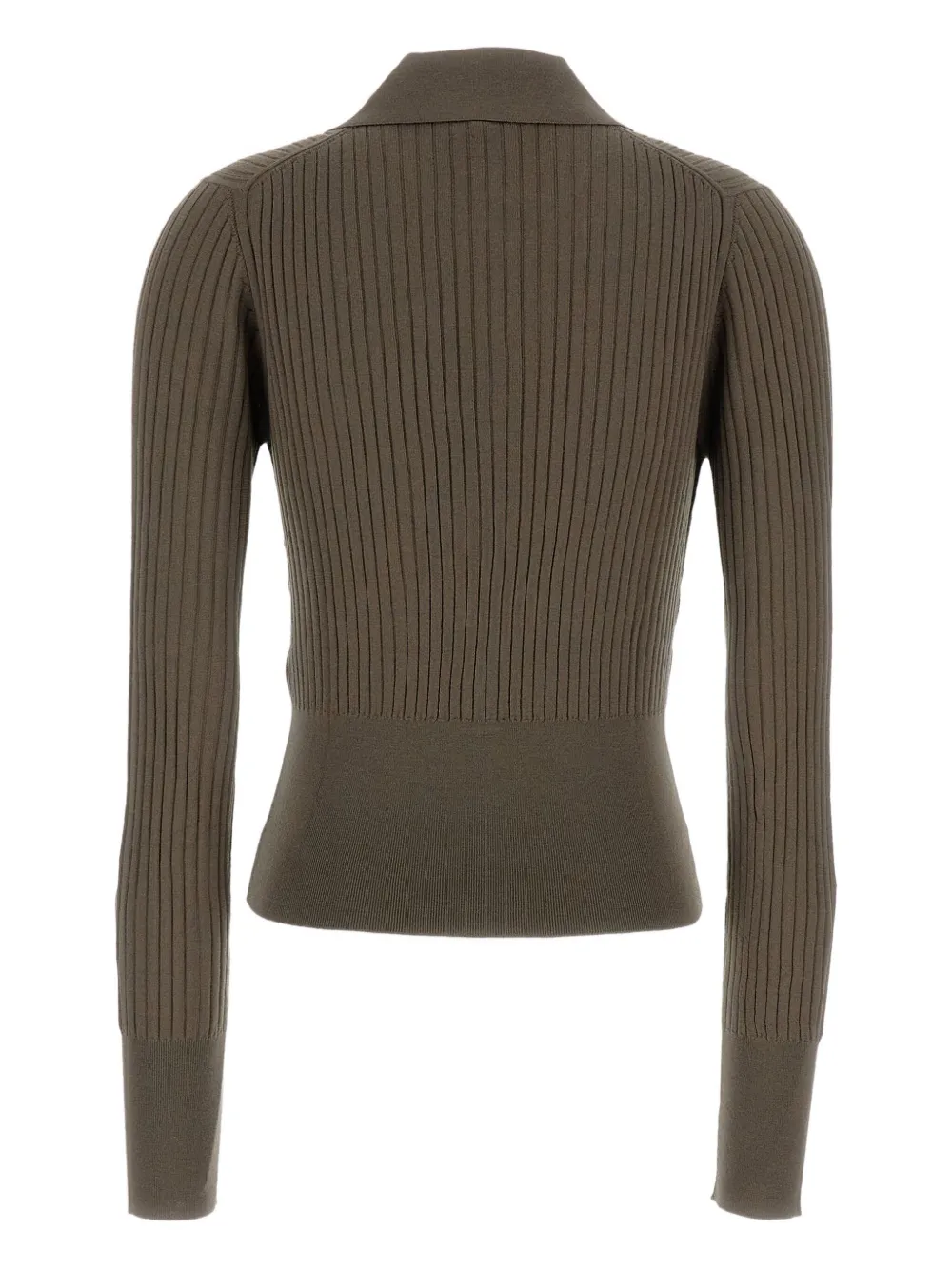 FENDI ribbed embroidered knitwear - Bruin