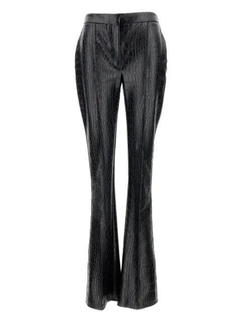 Elisabetta Franchi crocodile-effect high-waisted trousers