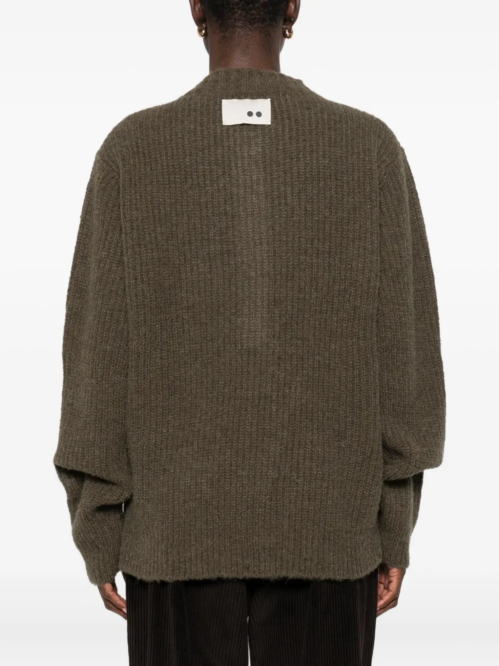 The M V-neck Sweater In Green