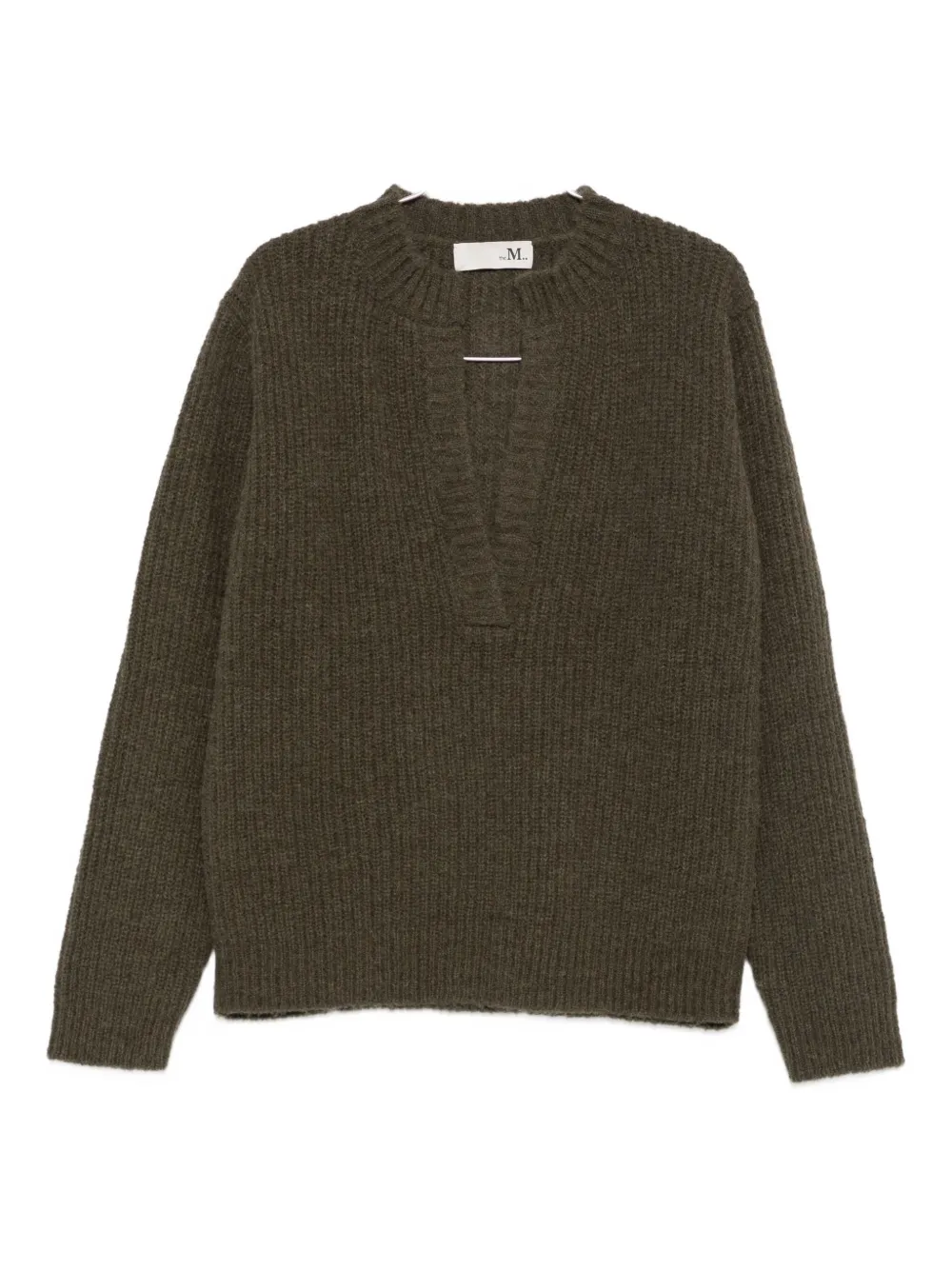 The M V-neck Sweater In Green