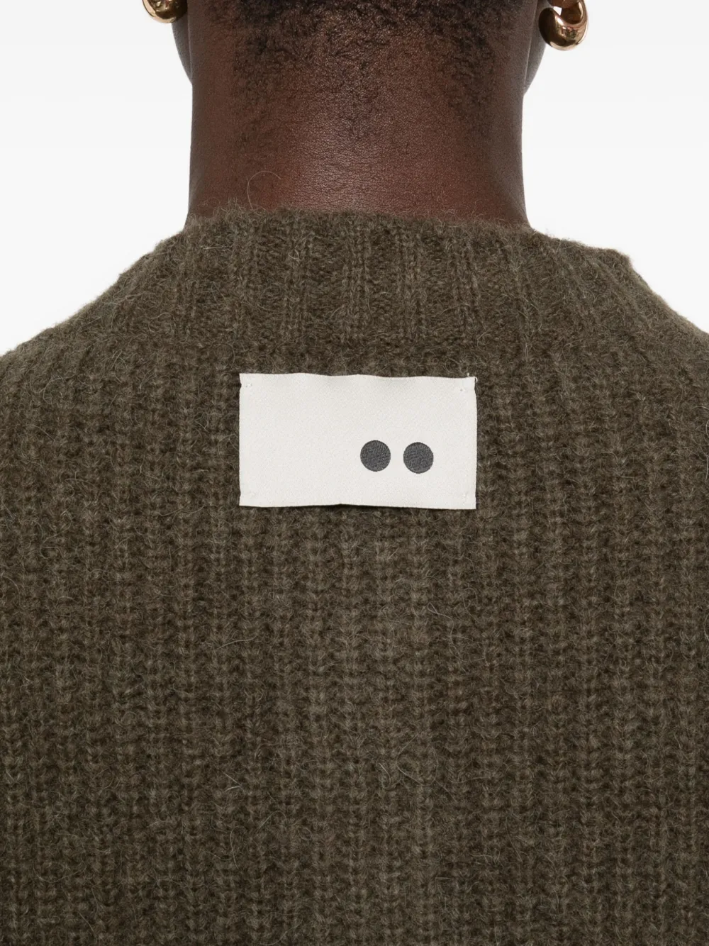 The M V-neck Sweater In Green