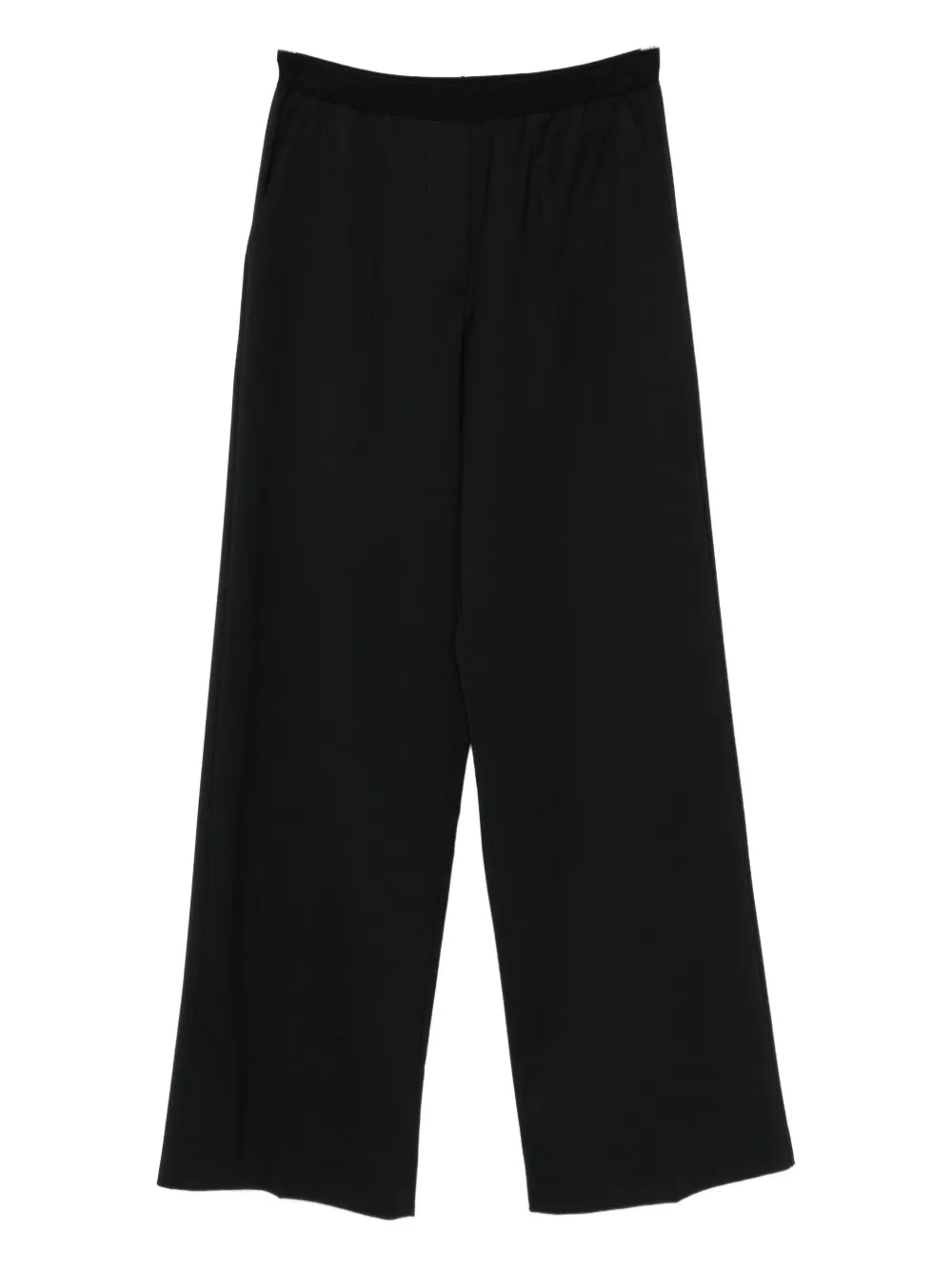 THE M wool straight-leg trousers | Black | Image 1