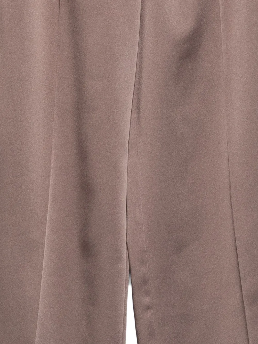The M Wool Wide-leg Trousers In Brown