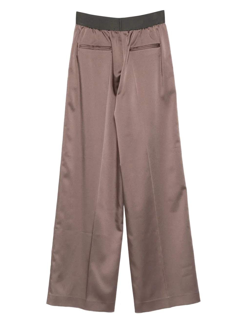 THE M Wollen broek met wijde pijpen - Bruin