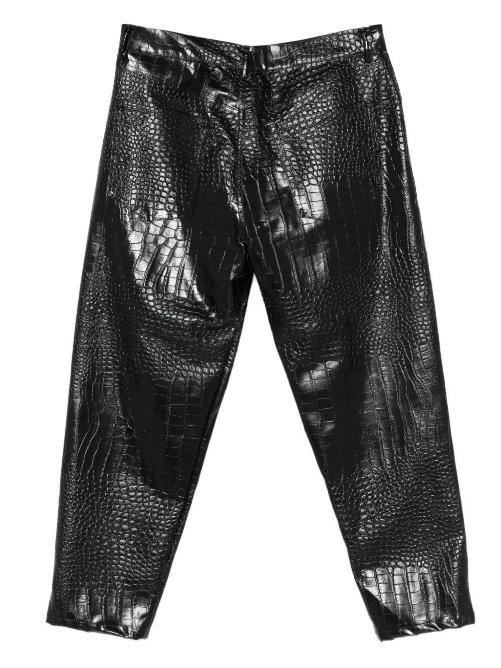 THE M crocodile-effect trousers | Tapered Pants | Image 2