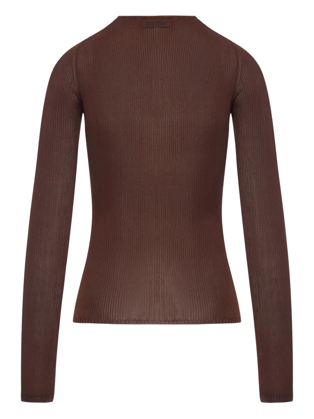 Miu Miu Geripptes Langarmshirt | T-Shirts | Image 2