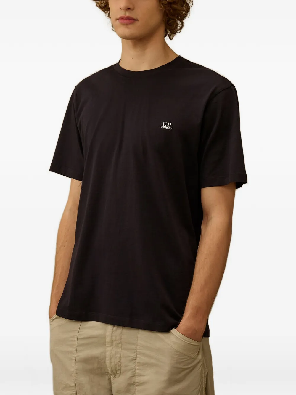 C.P. Company 30 1 jersey Goggle T-shirt met korte mouwen Zwart