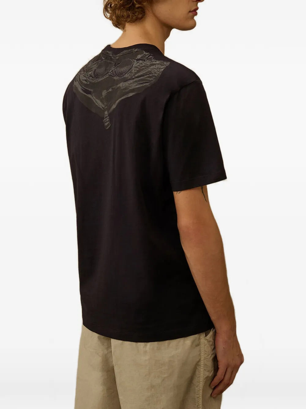 C.P. Company 30 1 jersey Goggle T-shirt met korte mouwen Zwart